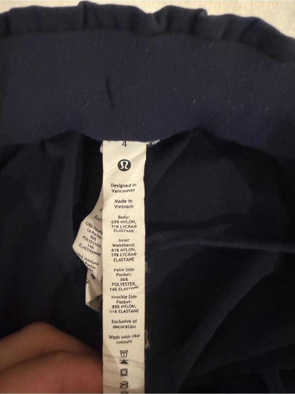 Lululemon Stretch Luxtreme High-Rise Pant Full Length True Navy Size 4 - Picture 7 of 10